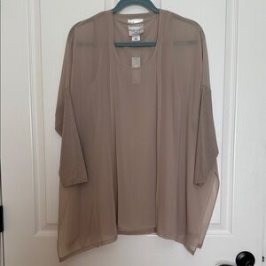 Sheer Tan Women's Tunic